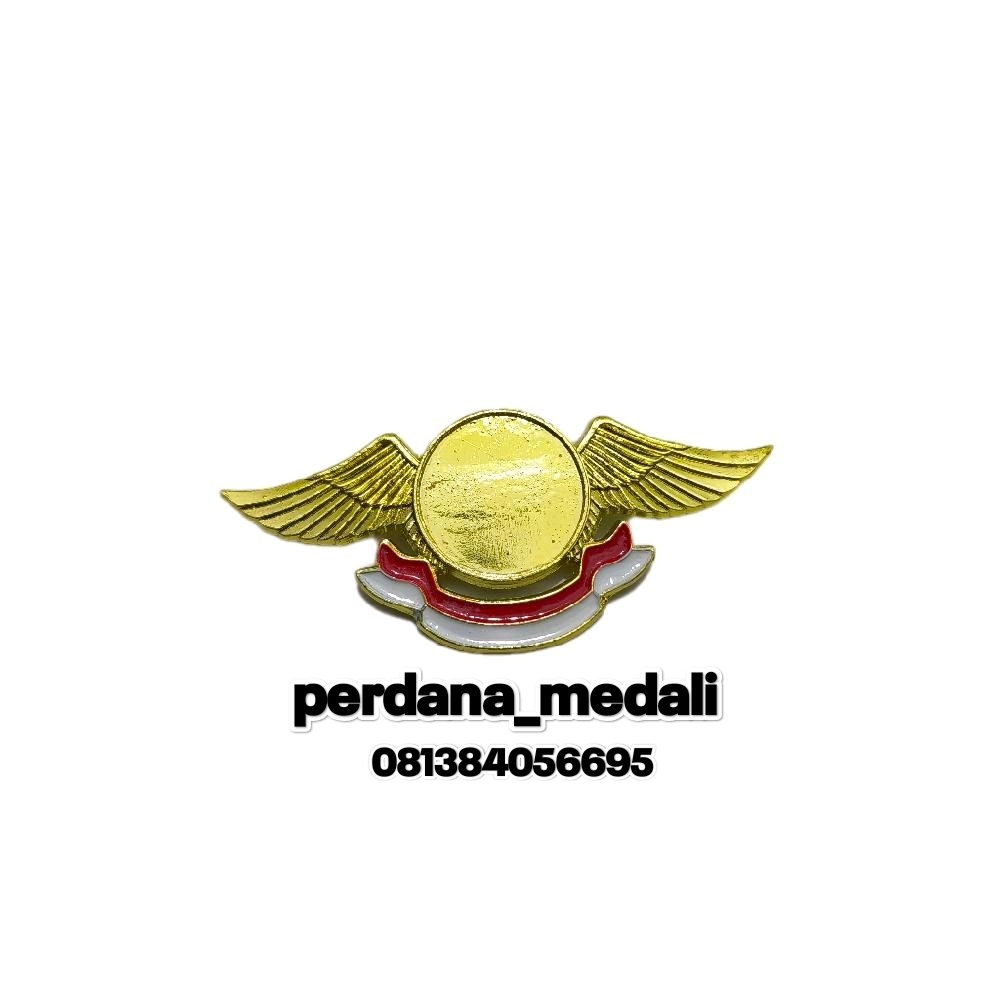 Pin Wing Sayap Custom old Logo Lencana Custom Wings Sayap / Pin Custom Logo