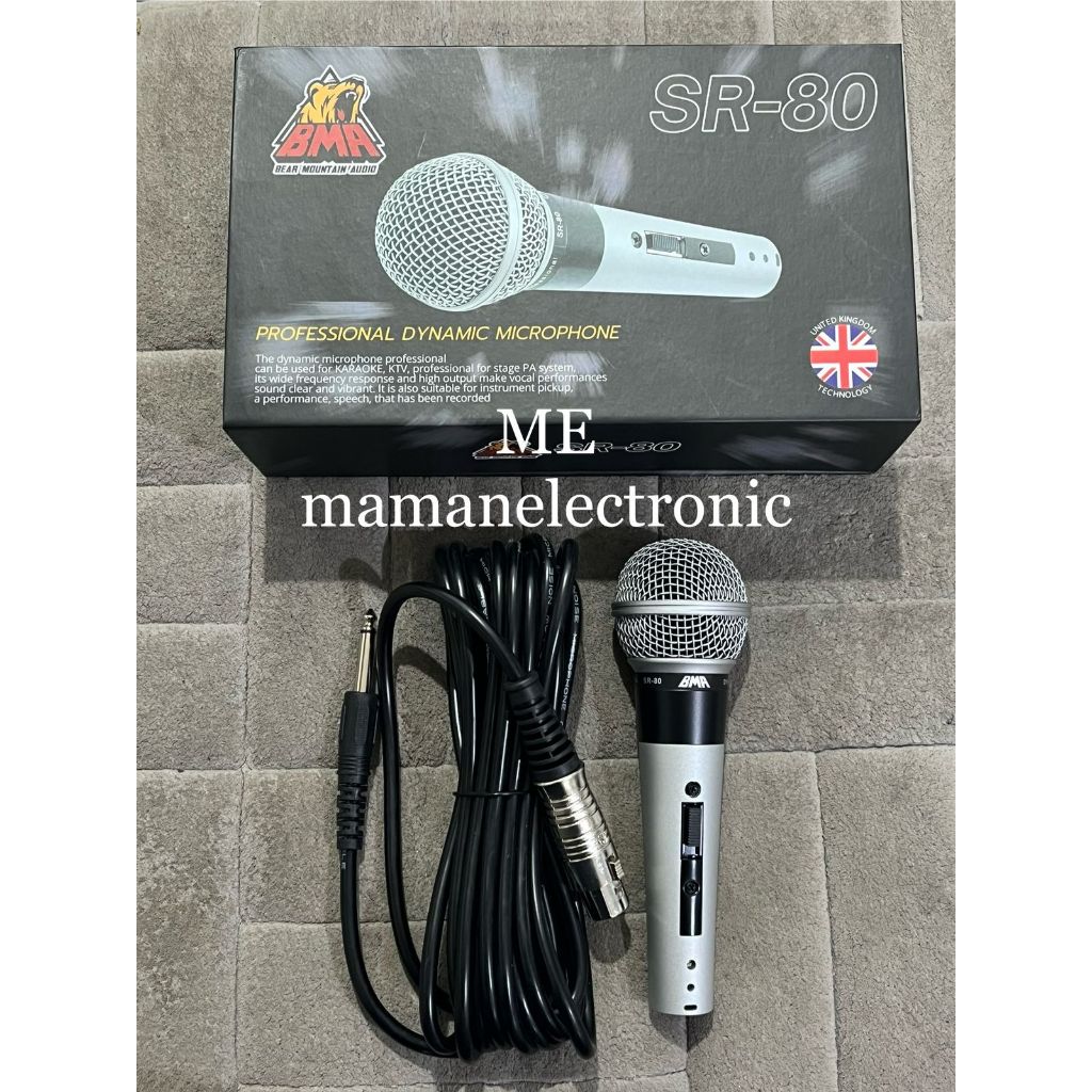 MIC KABEL BMA SR-80 ORIGINAL MICROPHONE BMA