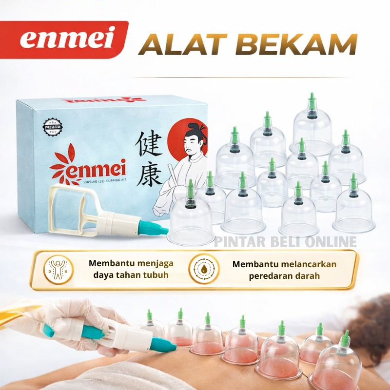 Alat Bekam Enmei / Kop Angin Lengkap Isi 12 / Alat Bekam Enmei 12 dan 24 / Alat  kop murah / Kop Bek