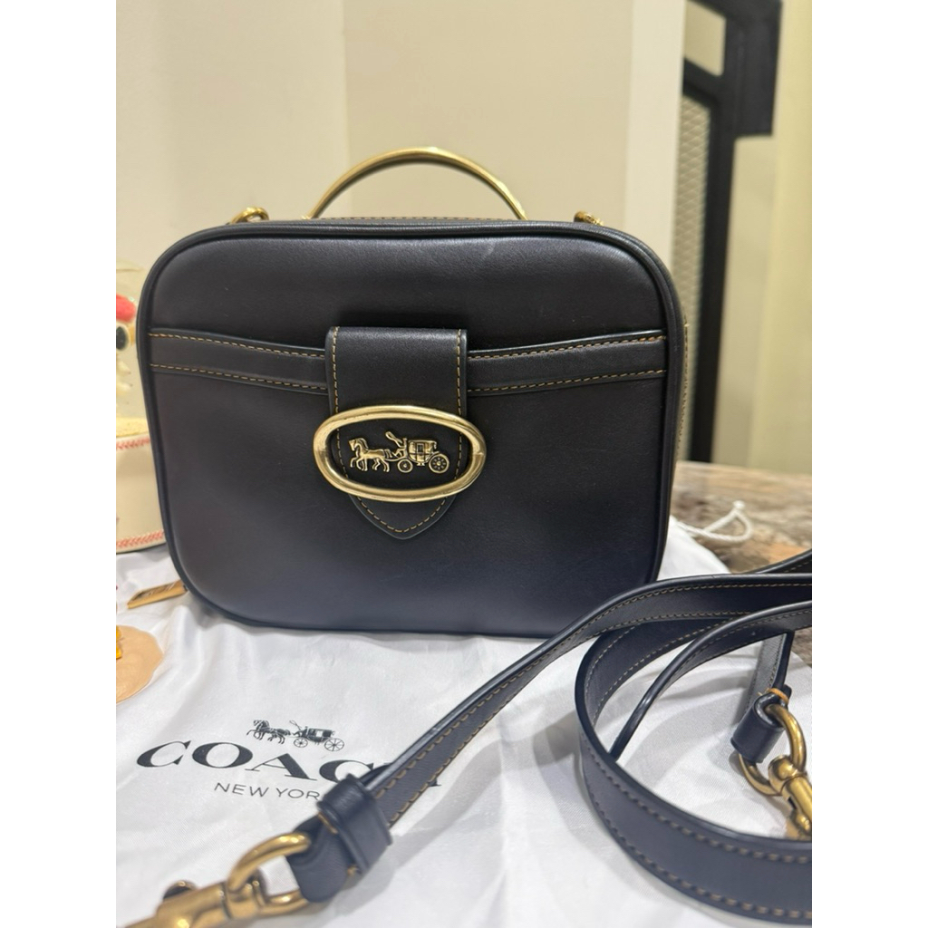 Preloved Coach Bag Rouge Black
