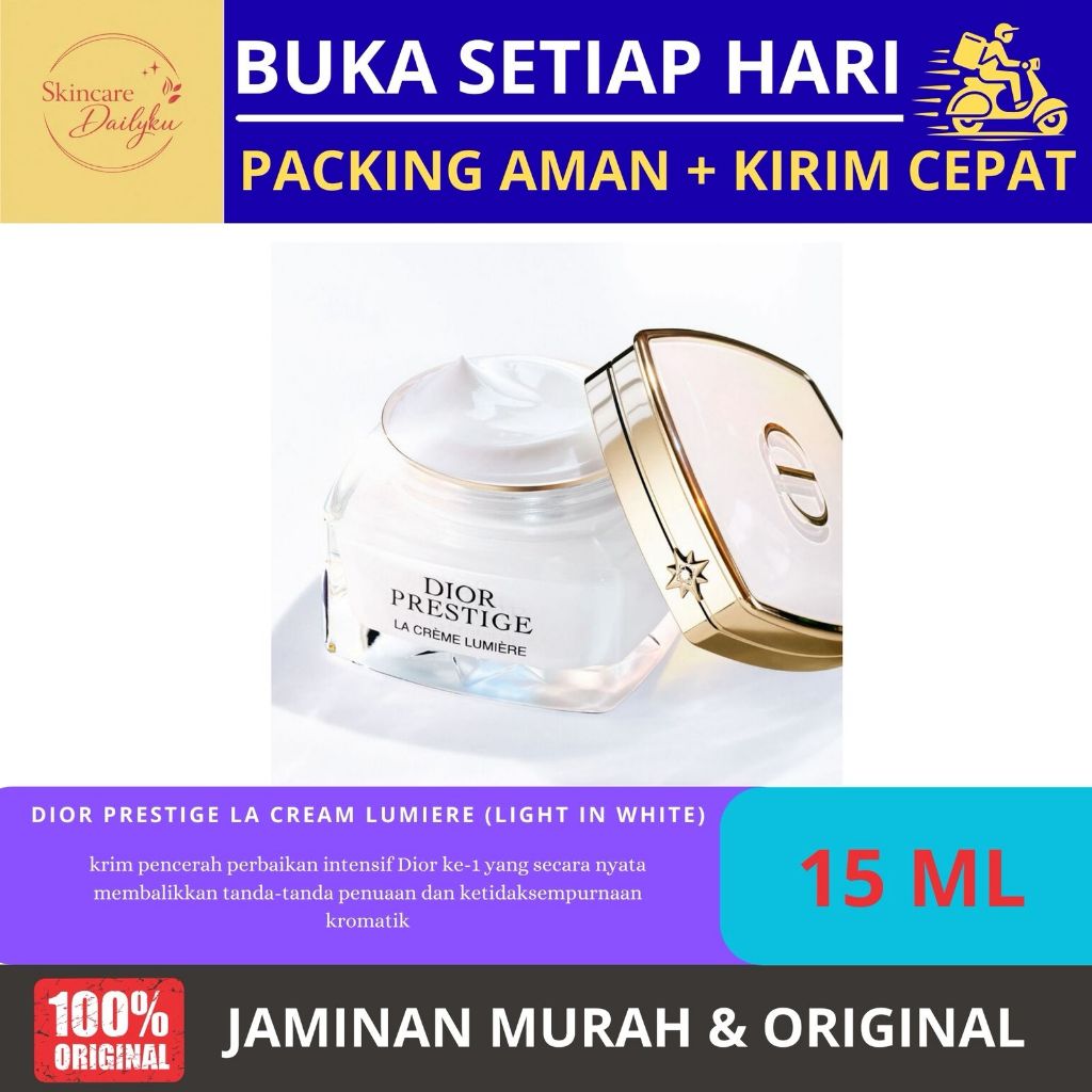 D*ior Prestige (Light In White) La solution Serum lumiere 10ml + La Cream lumiere 15ml