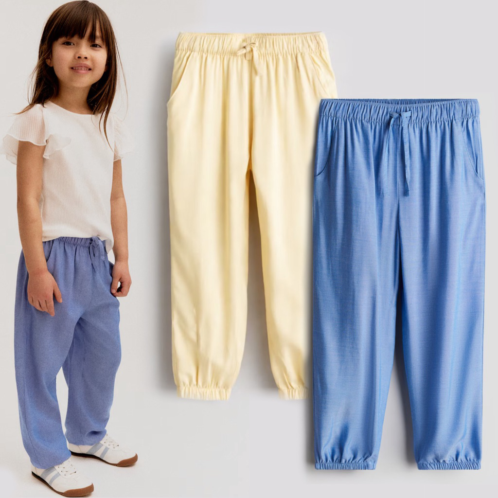 Celana Jogger Viscose Anak Perempuan HM