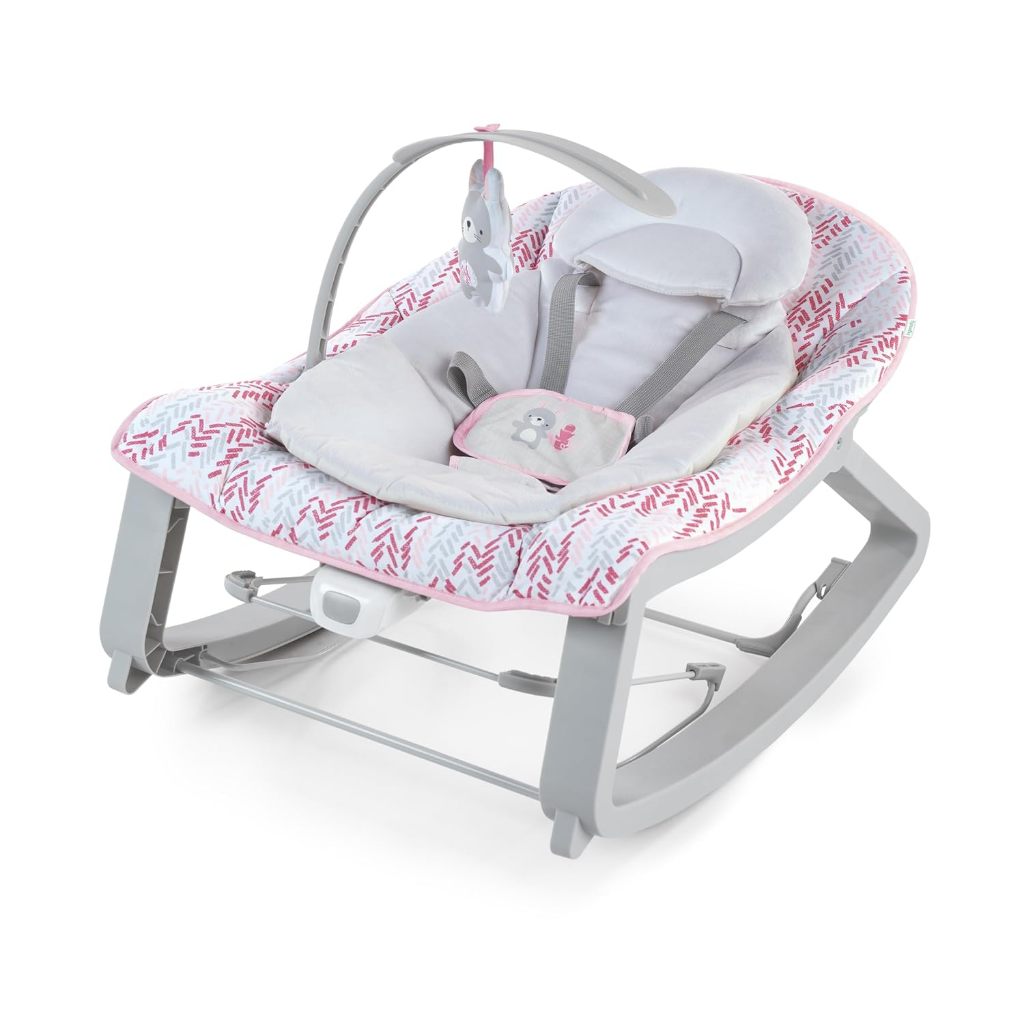 Ingenuity Keep Cozy 3-in-1 Grow with Me Vibrating Baby Bouncer Seat & Infant to Toddler Rocker