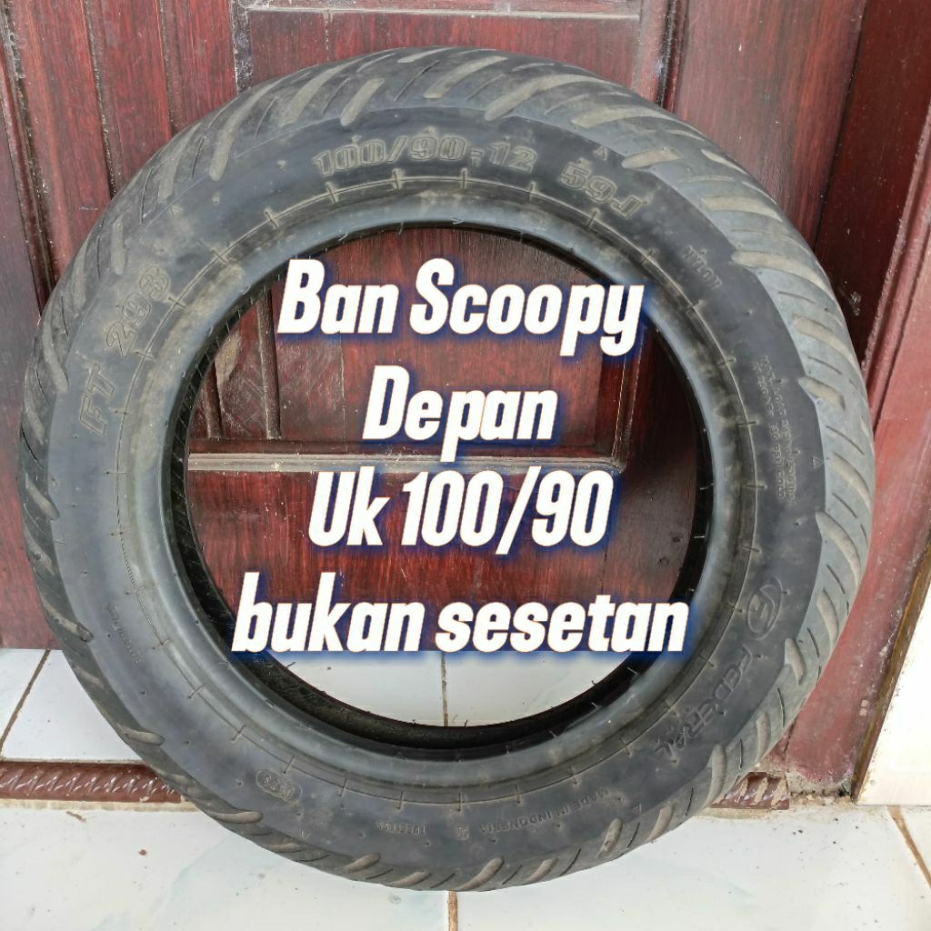 Ban Scoopy r12 100/90 depan