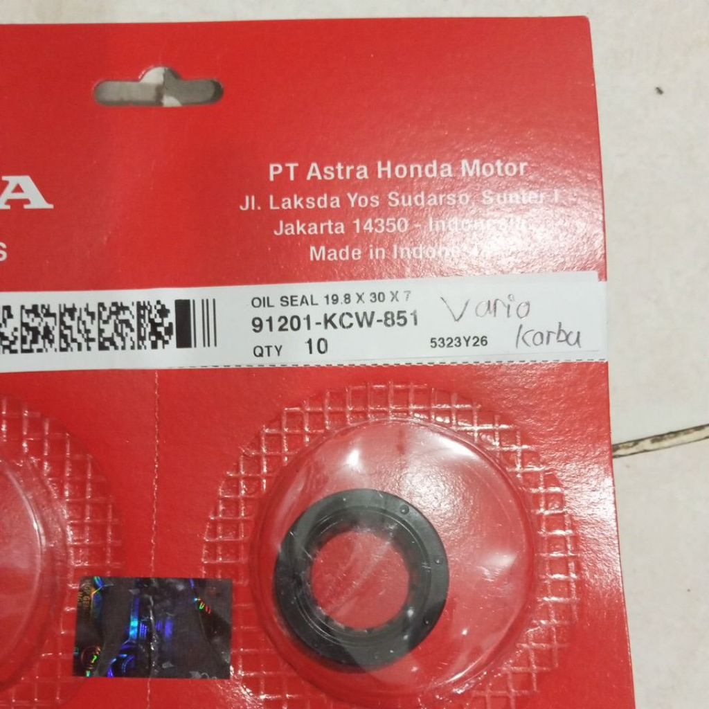 OIL SEAL MAGNET 91201-KCW-851ORIGINAL AHM