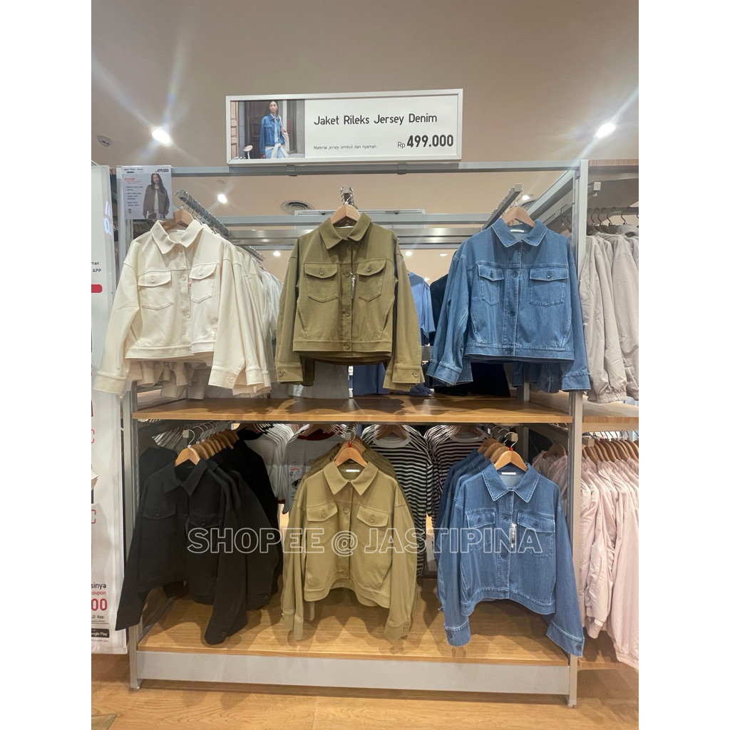 SALE Jaket Rileks Jersey UNIQLO JASTIP