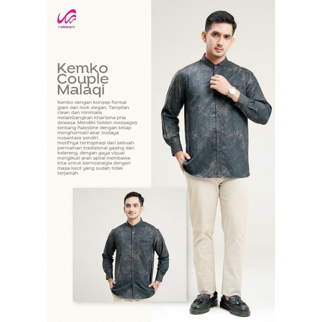 Rabbani - Kemko Couple Malaqi - Kemeja koko rabbani - Couple Sarimbit