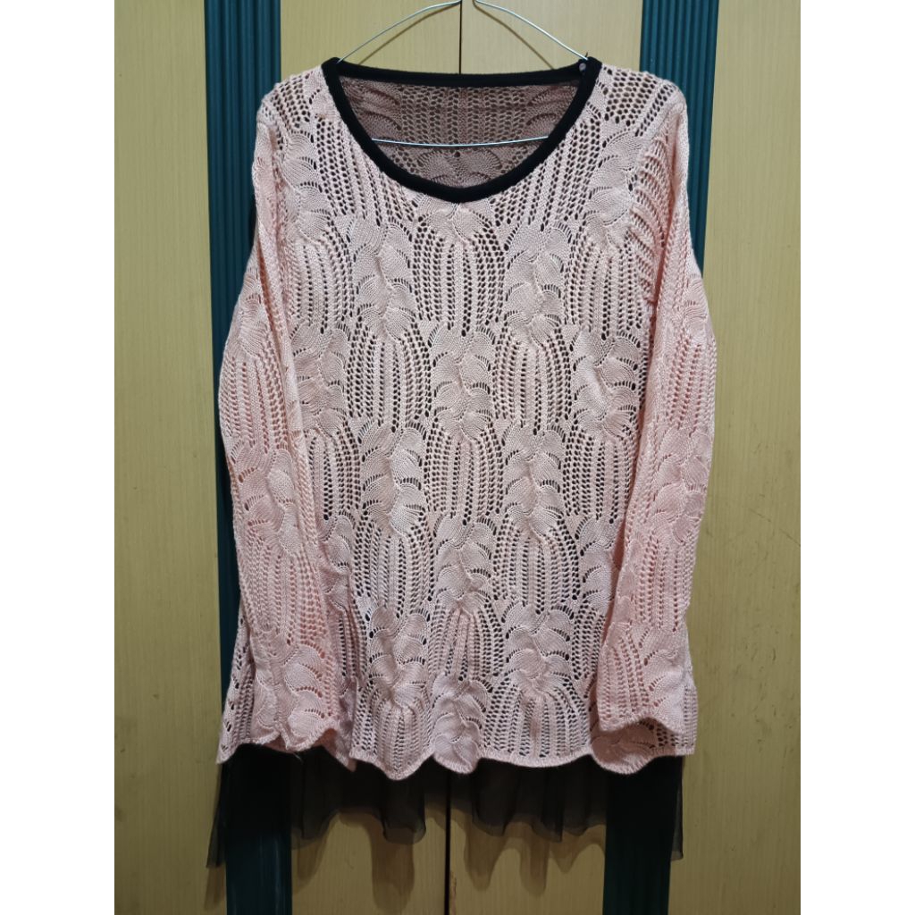 PRELOVED BLOUSE RAJUT PREMIUM JARING-JARING MURAH