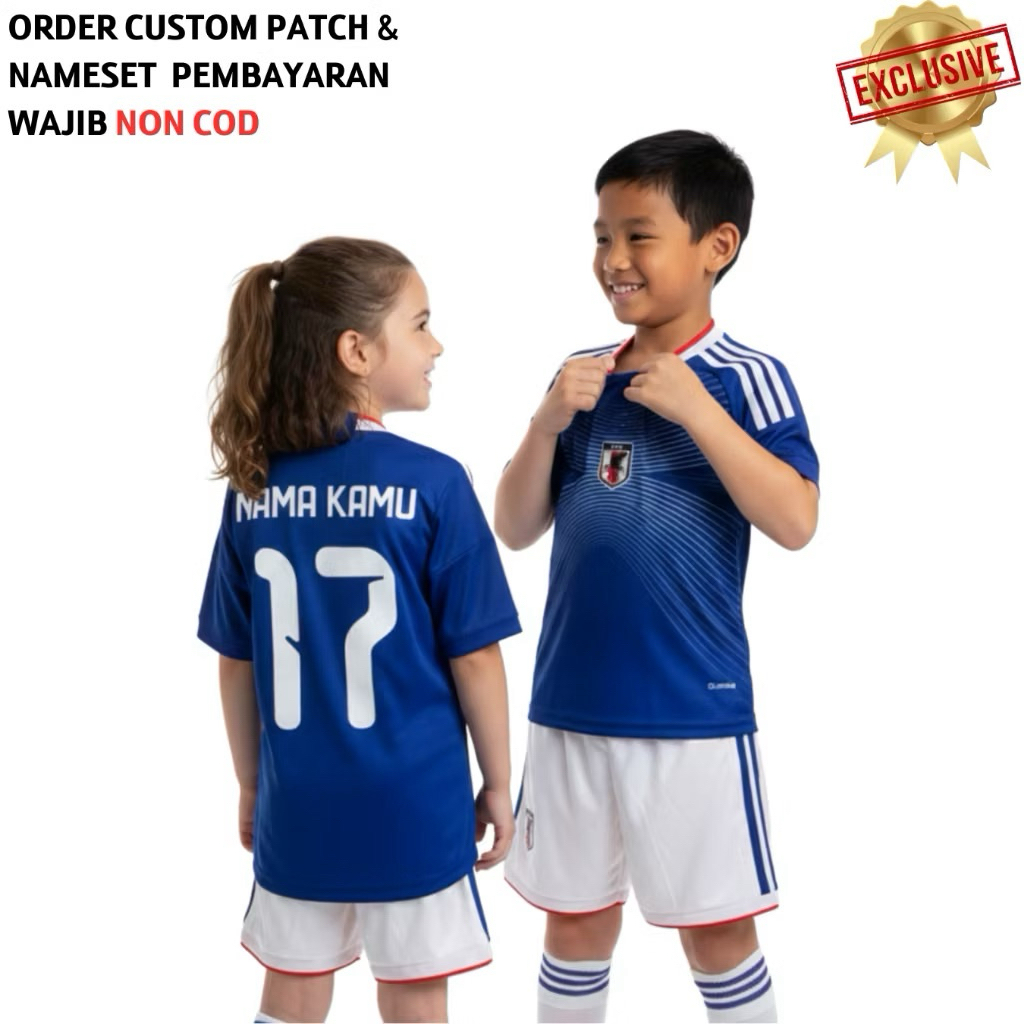 KIDS Jersey Jepang Home World Cup 2026 2027 Grade Original - Jersey Anak Jepang Piala Dunia 2026