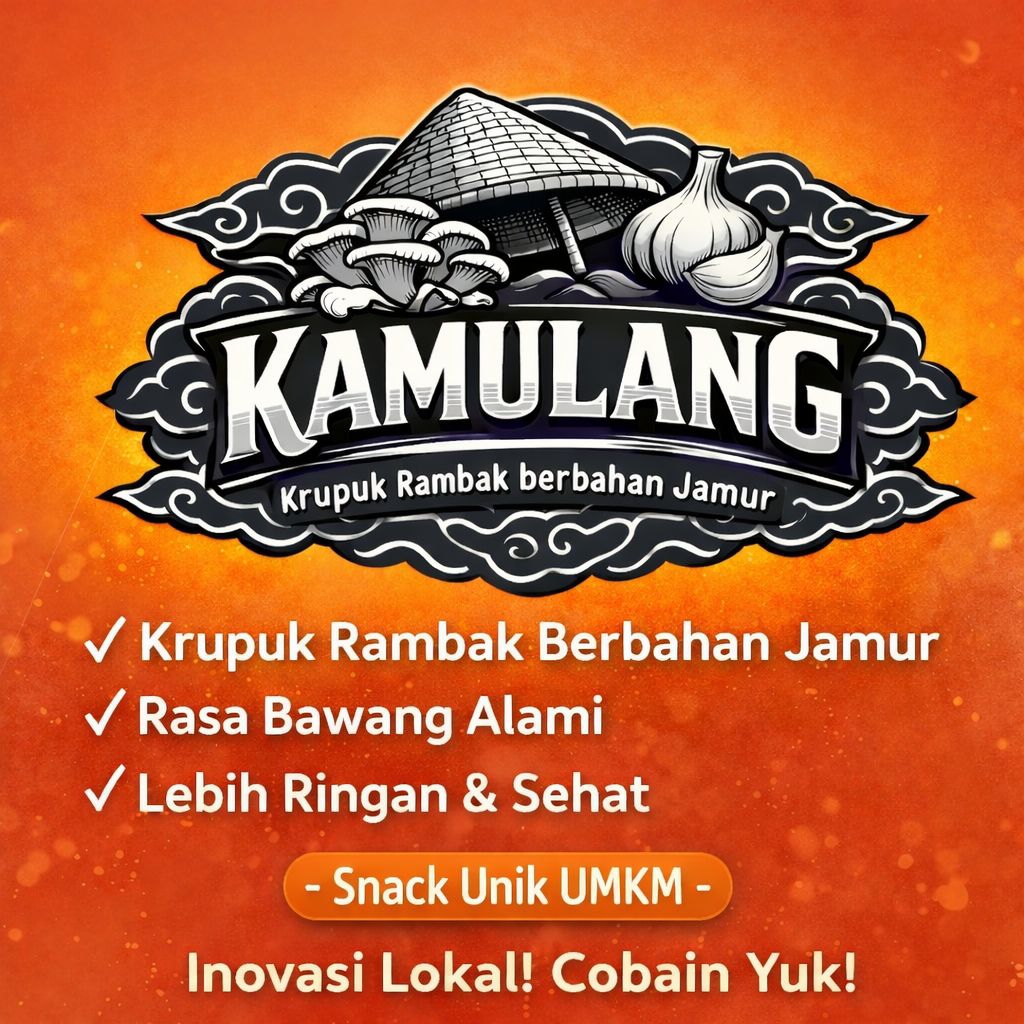 Krupuk Rambak Jamur Rasa Bawang (Kamulang)