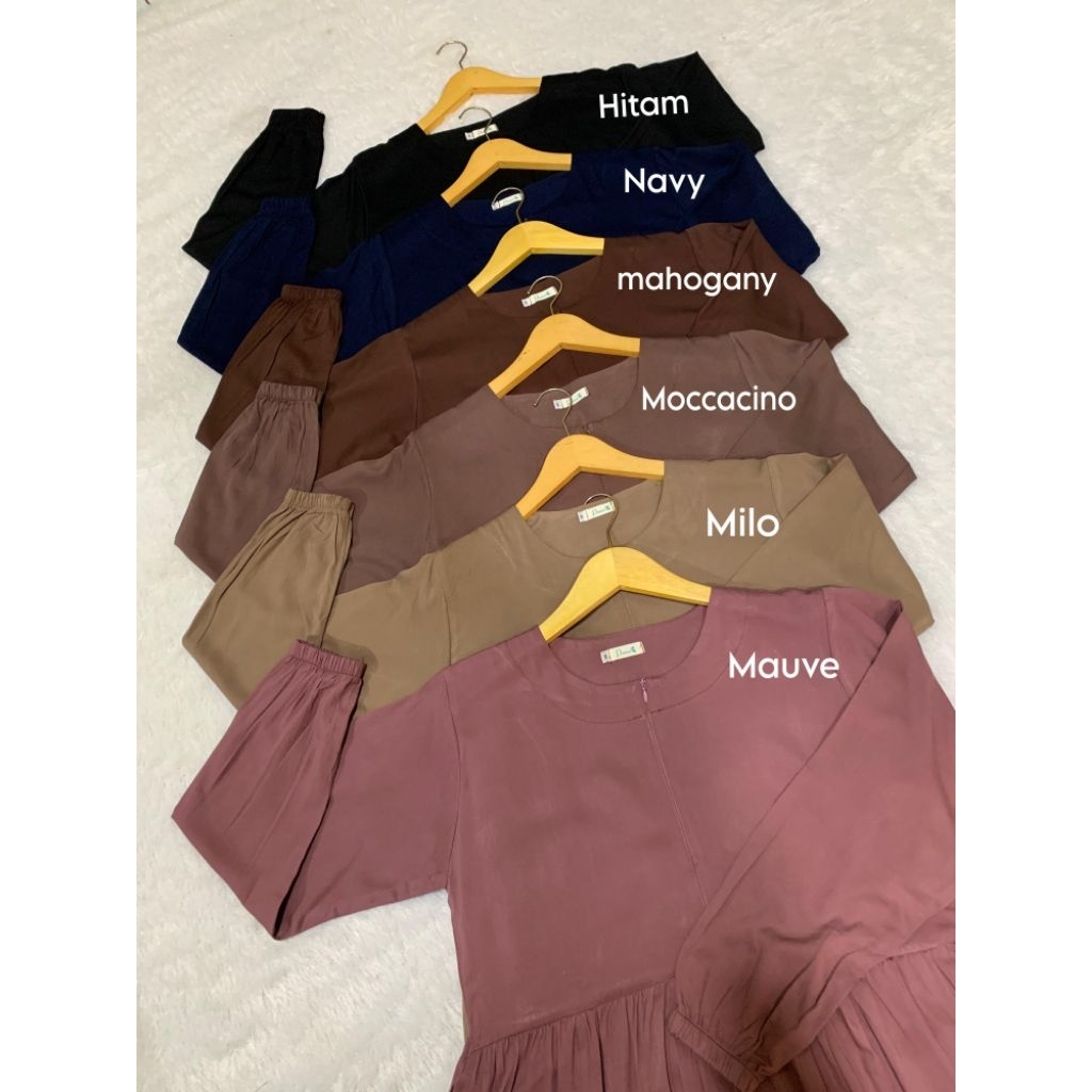 HOME DRESS RAYON TWILL, DRESS RAYON POLOS TEBAL, GAMIS RAYON POLOS TEBAL