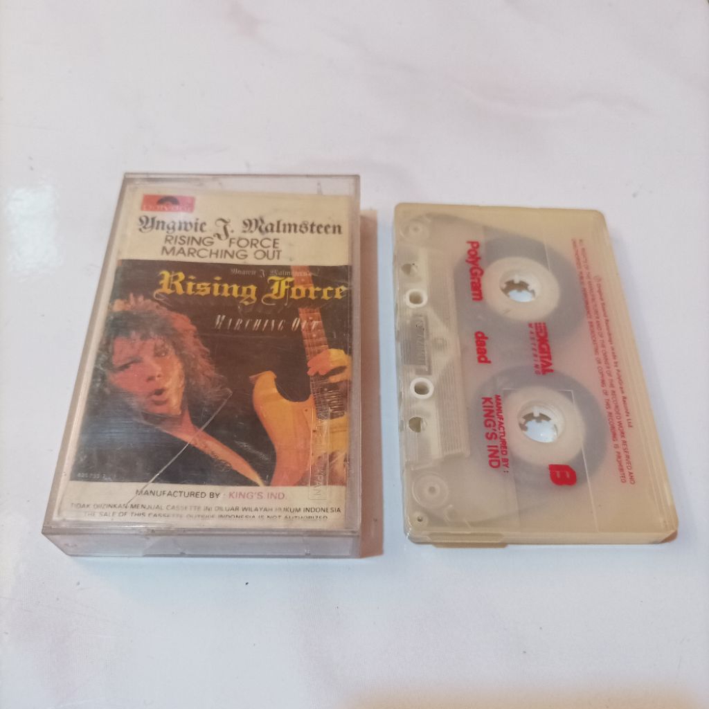 Original Kaset Pita Tape Musik Yngwie Rising Force Marching Out