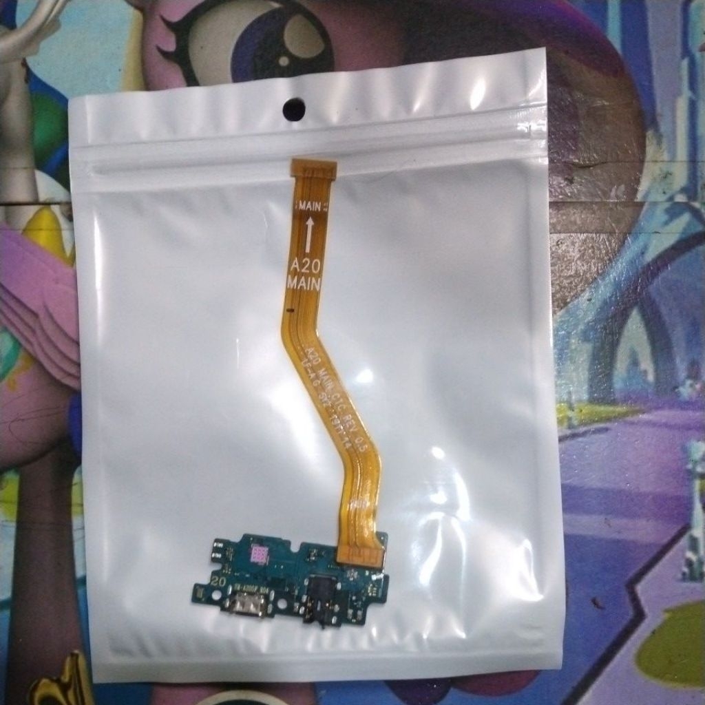 papan cas+flexible cas original copotan samsung A20 tested