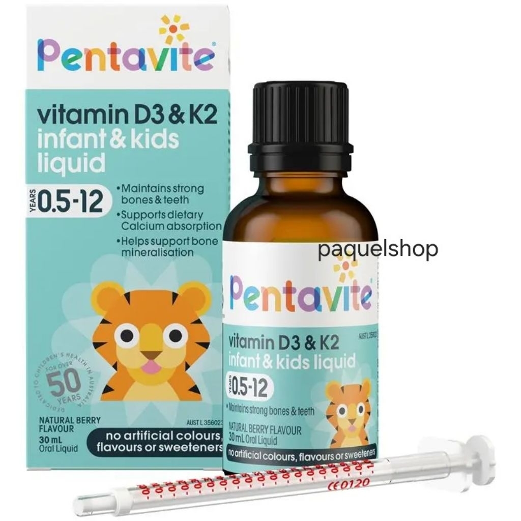 Pentavite Infant Kids Liquid D3K2 30ml