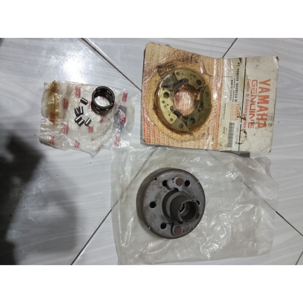 mangkok ganda kampas ganda mangkok sproket kampas sporket set cage yamaha alfa sigma force1 new old 