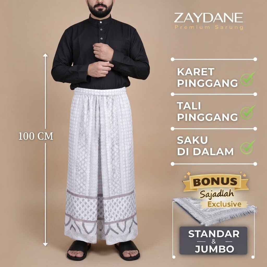 Sarung Sholat Pria Dewasa Motif Islami Sarung Premium untuk Sholat & Ibadah