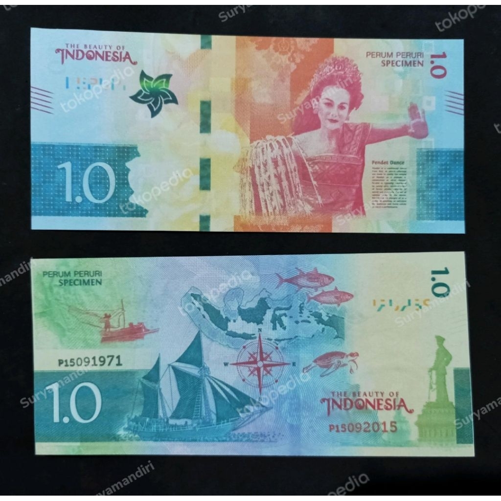 Testnote Peruri Repro 1.0 Penari Pendet langka