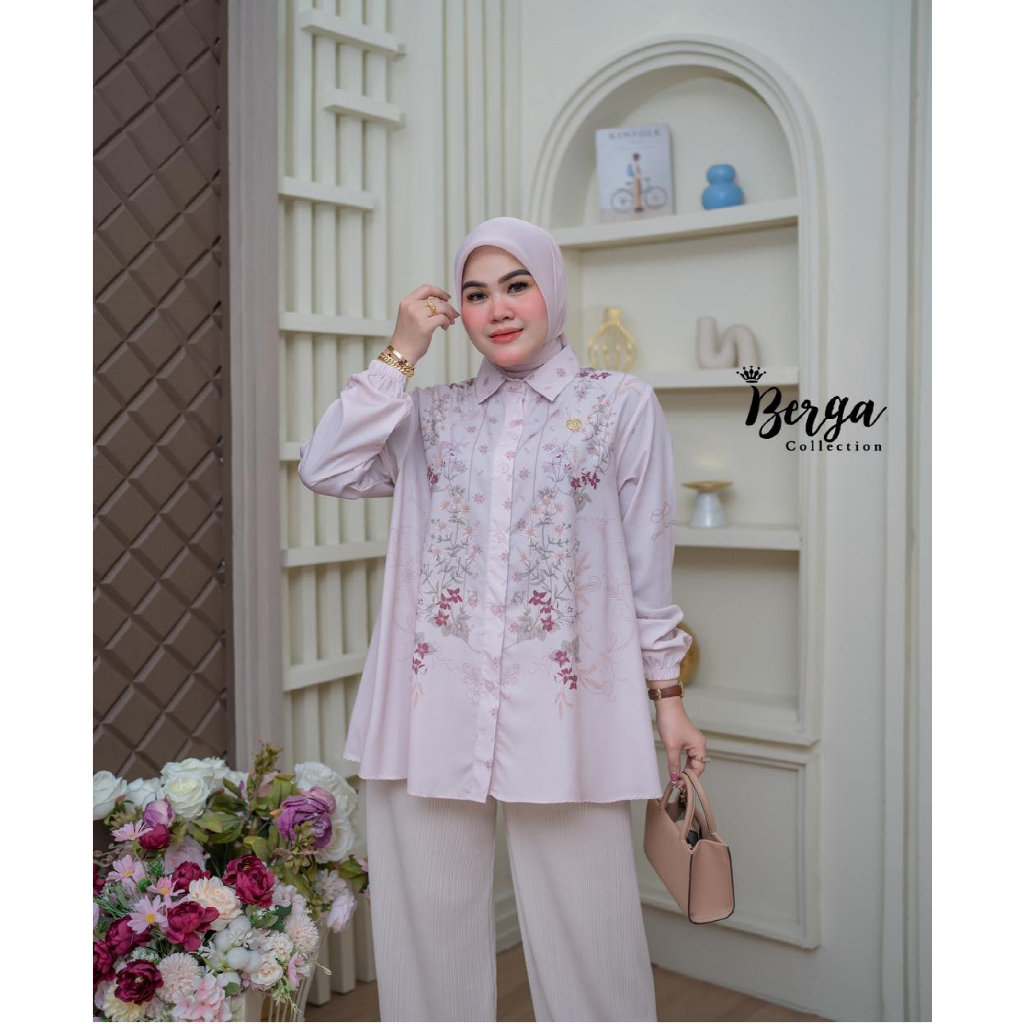 blouse tunik oversize motif printing terbaru premium Deska by Berga Collection
