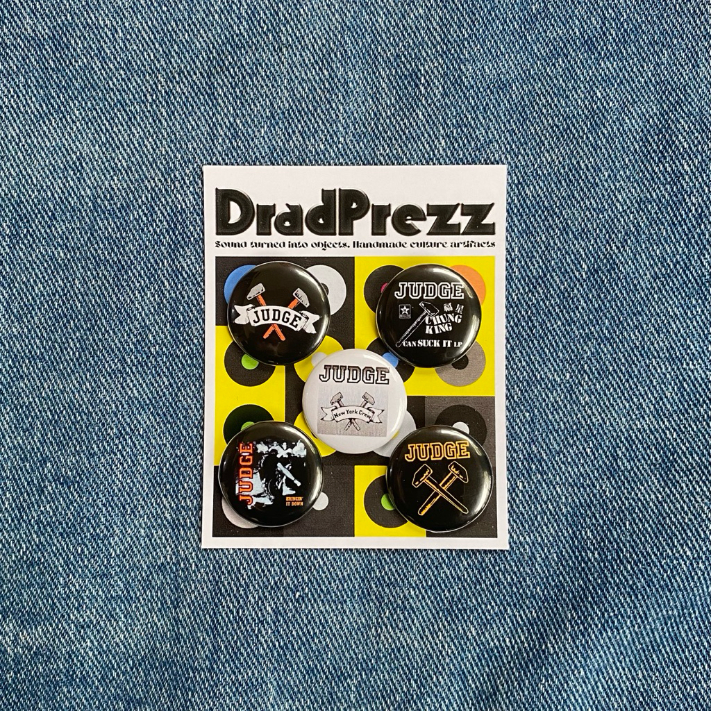 Button Pin Pack 25mm Judge Band Hardcore | Button Pin Band Hardcore Punk