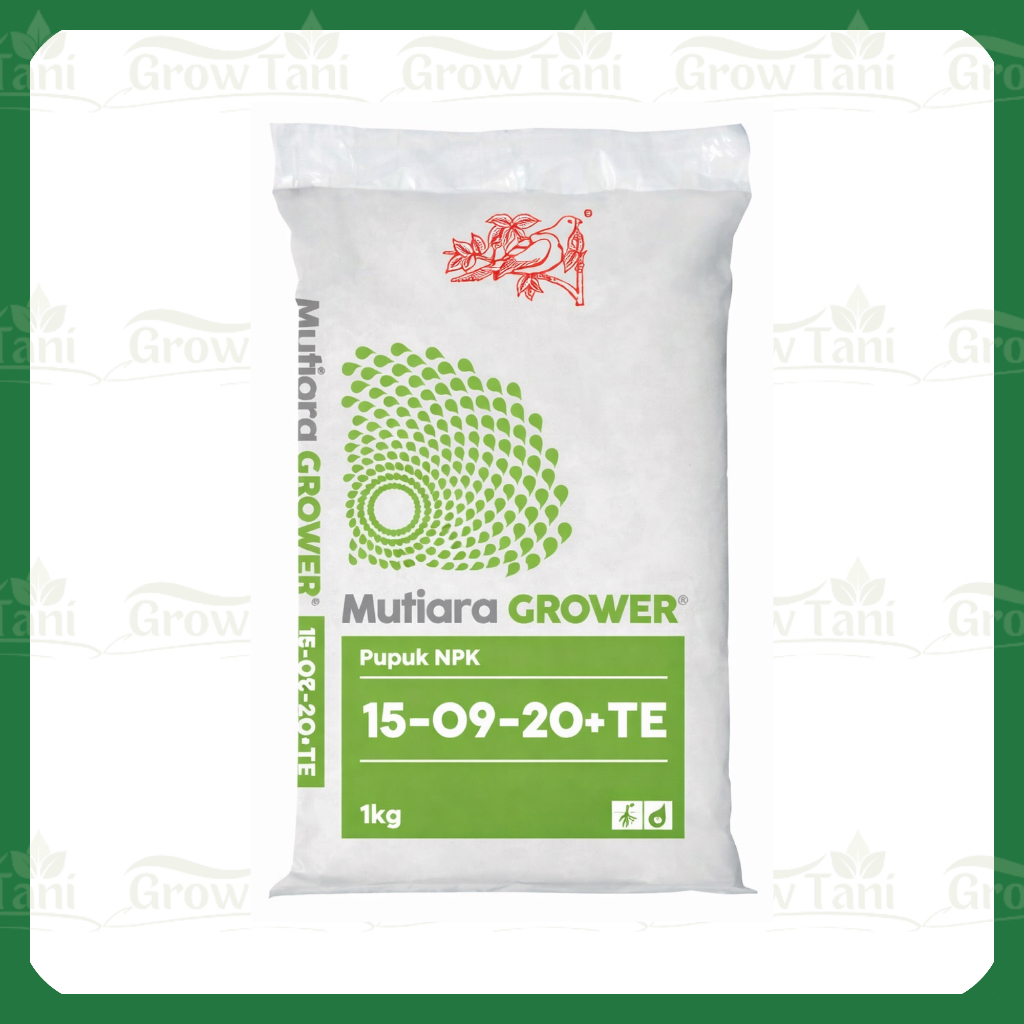 PUPUK NPK MUTIARA GROWER 1KG KEMASAN ORIGINAL PABRIK