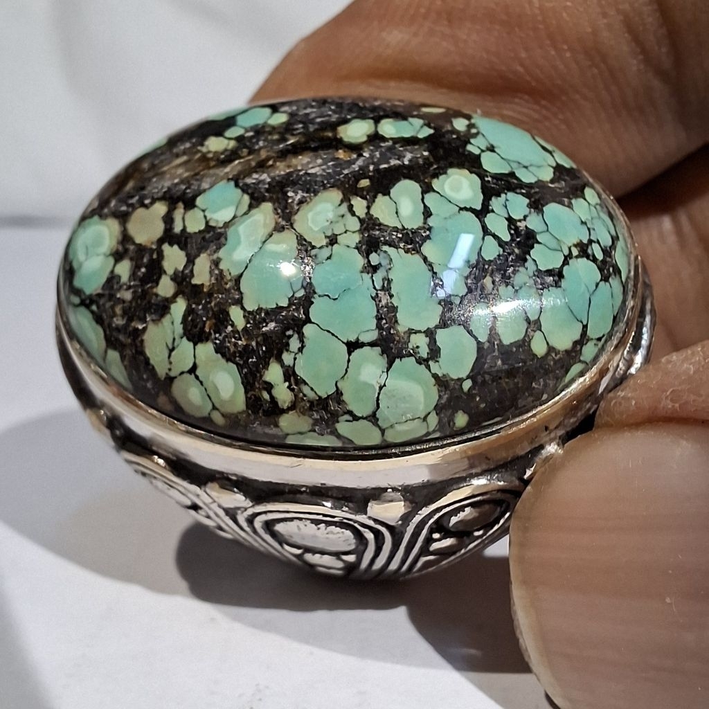 PIRUS HUBEI XINJIANG HIJAU TOSCA GRADASI EST DIM 29x21x8,5 RING 8