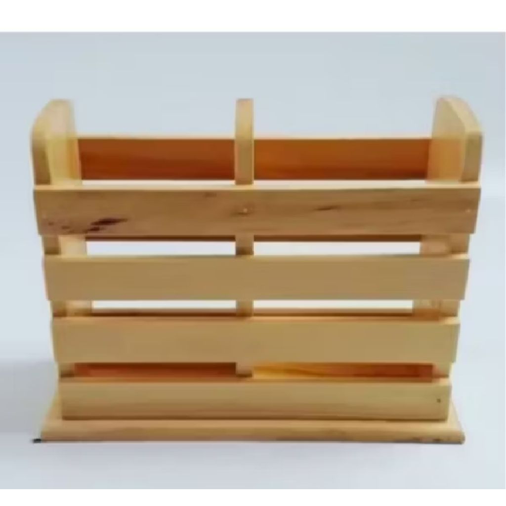 rak sendok kayu/rak sendok garpu