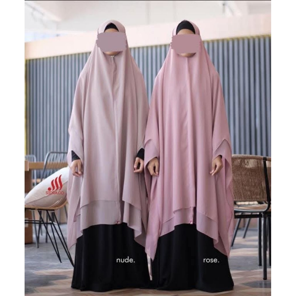 Preloved Square Chiffon Khimar by Sidra