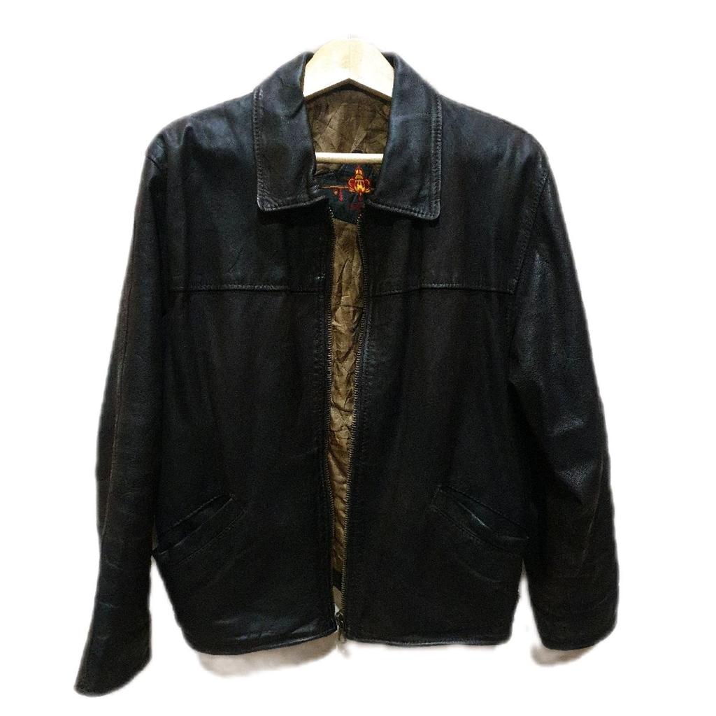 100% Genuine Cowhide Vintage Top Gun Detroit LD 114 cm Made in Italy with Rick Owenso Zipper