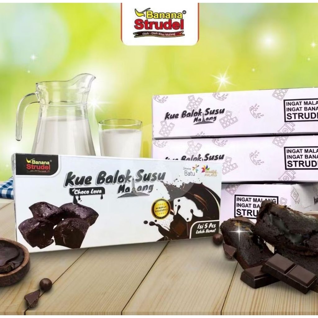 Kue balok susu malang by malang strudel  isi 10 pcs exspired terbaru