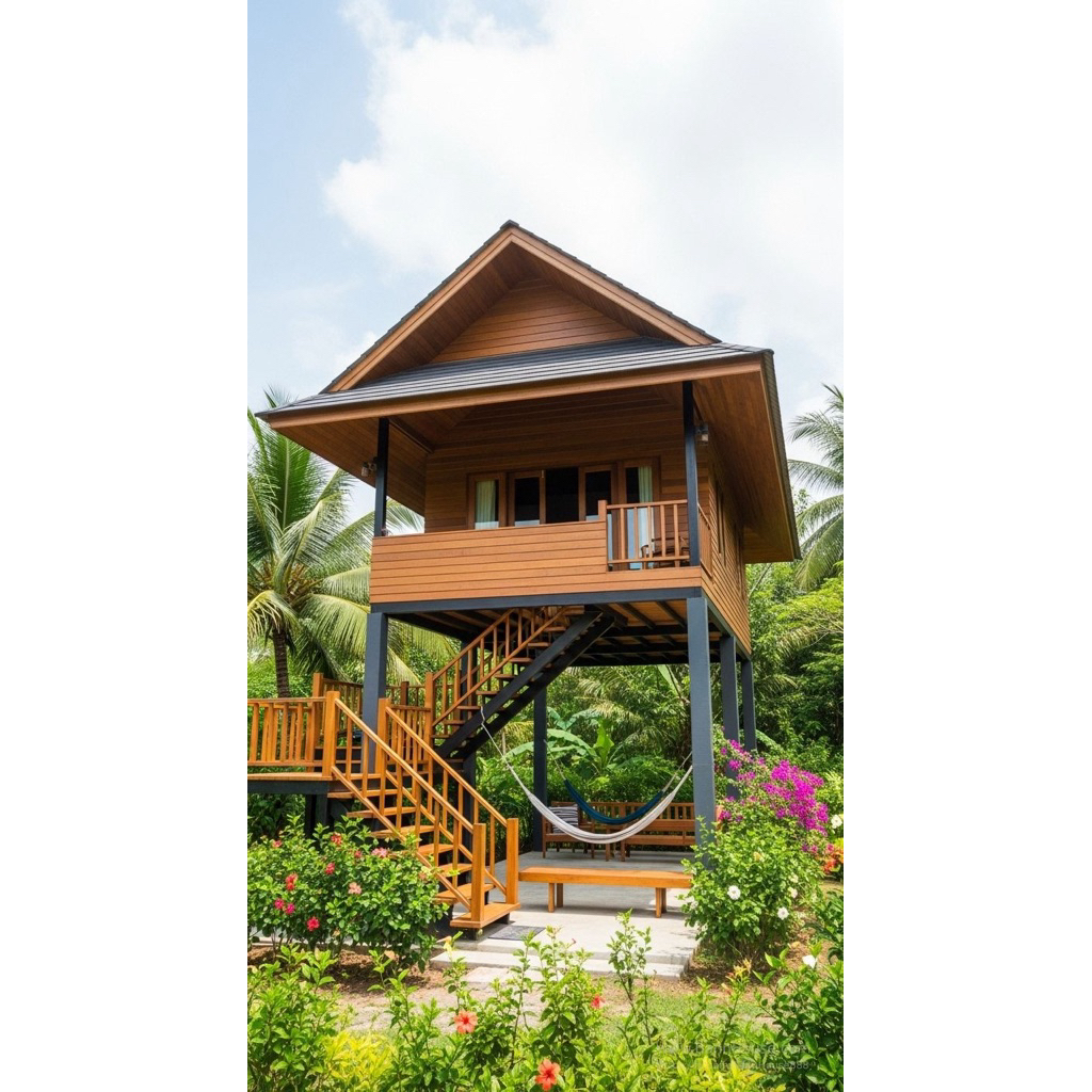 Rumah Panggung Kayu | Rumah Kayu Bongkar Pasang