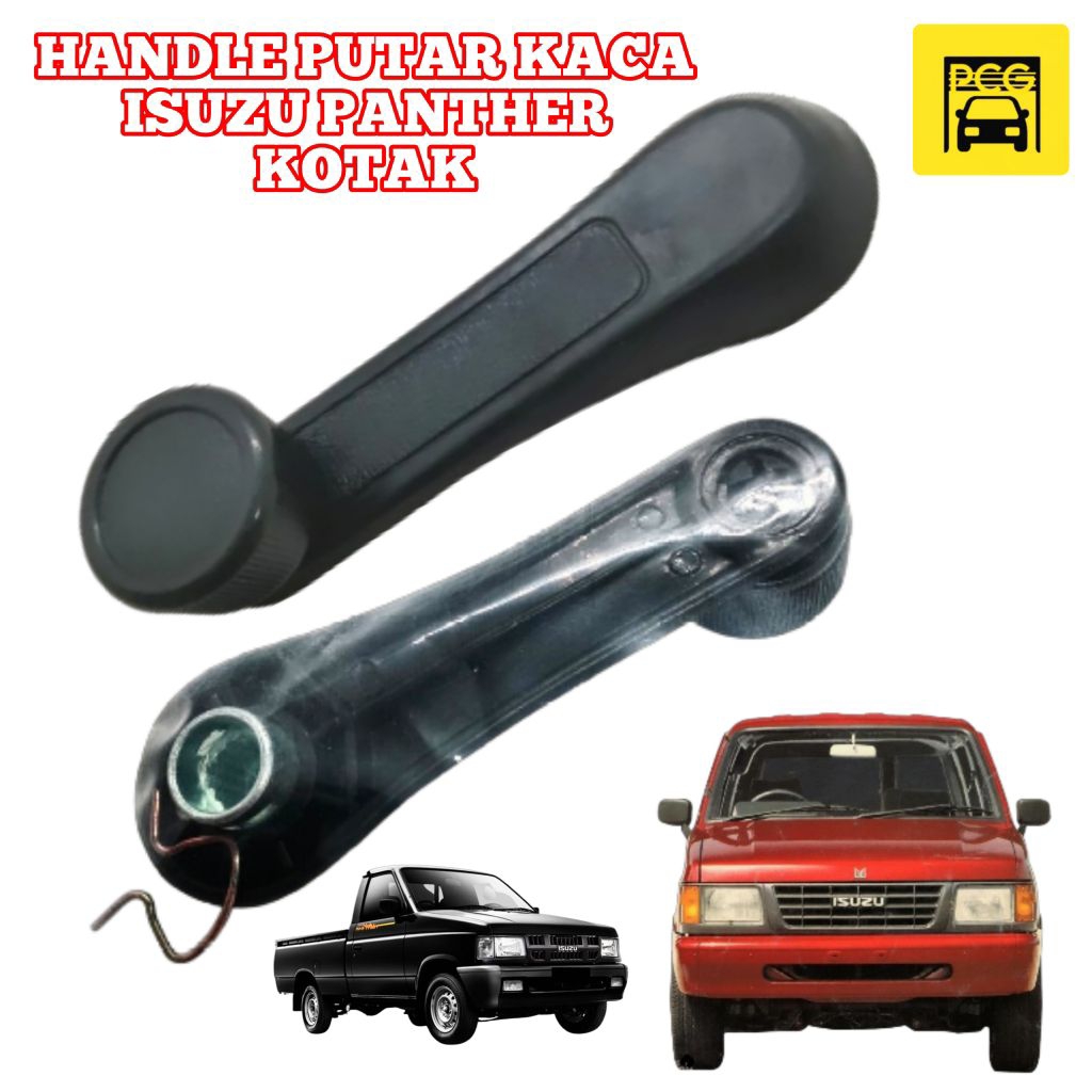 HANDLE PUTARAN KACA - HANDEL REGULATOR KACA • PANTHER KOTAK / PICKUP - GIGI BESI + KLIP KANCING - HI