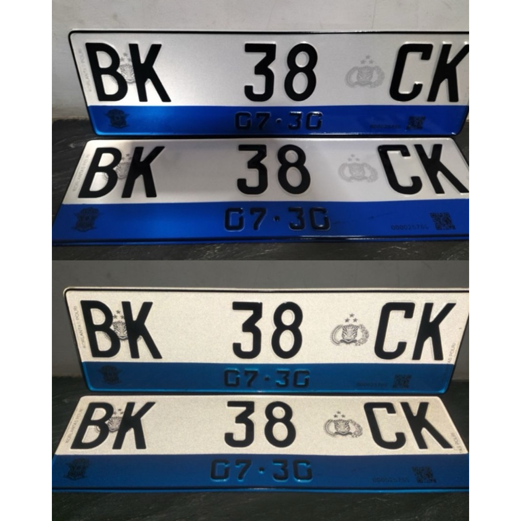 plat reflektif barcode molis (EV)