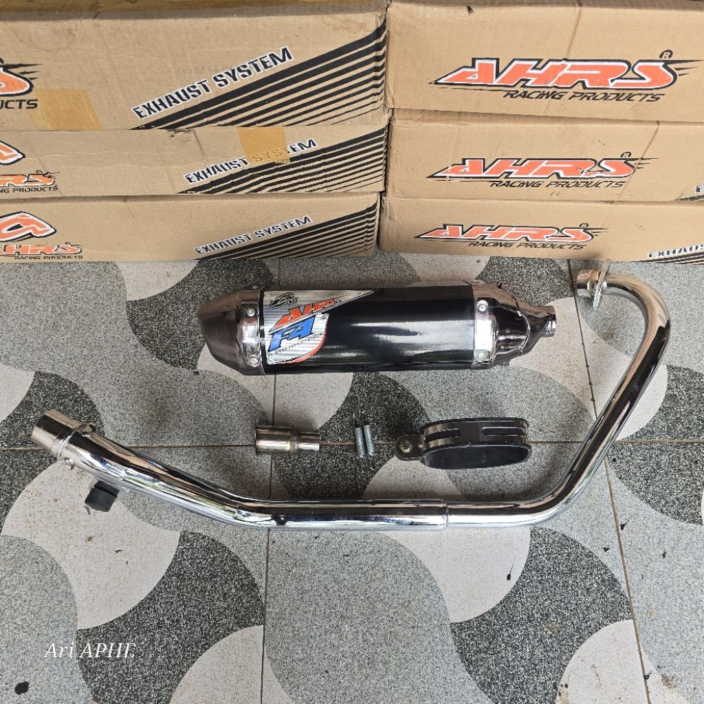 PROMO knalpot AHRS F4 VECTOR freeflow original yamaha BYSON FI / BYSON KARBU