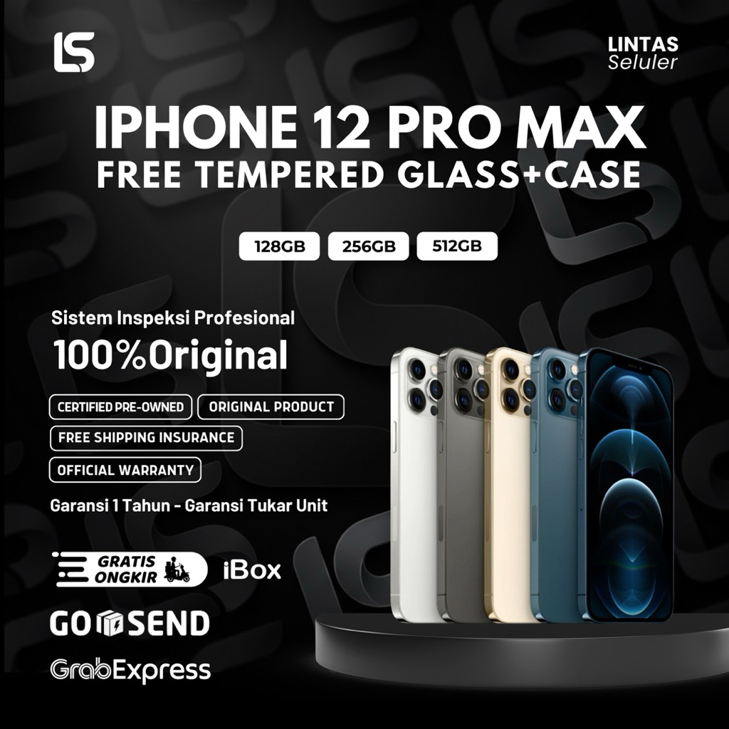Apple iPhone 12 Pro Max 128GB / 256GB / 512GB Garansi Resmi Indonesia Original Apple – Lintas Selule