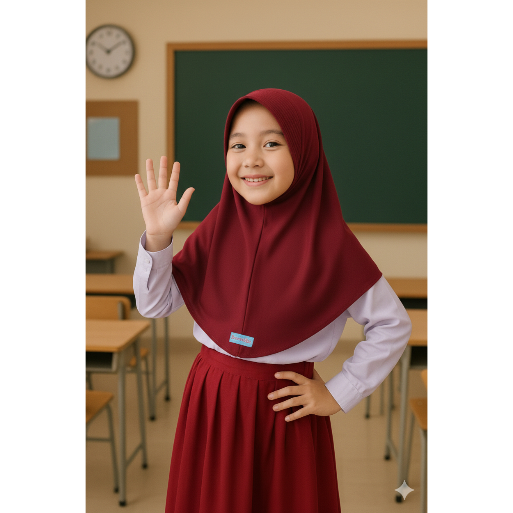 JILBAB SEKOLAH  ANAK TK SD  KERUDUNG SEKOLAH SD / KERUDUNG SEKOLAH ANAK SD