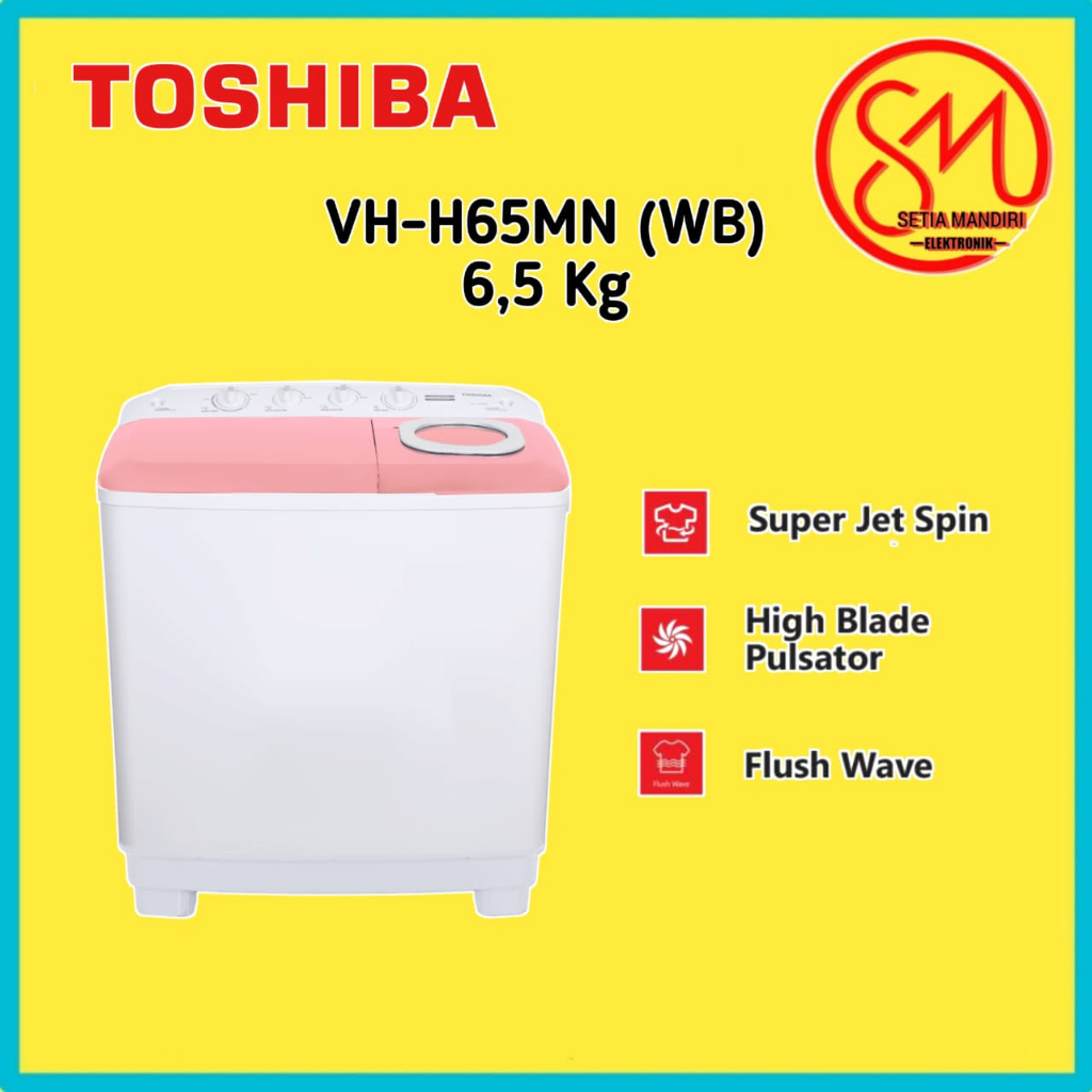 Toshiba VH-H85MN Mesin Cuci 2 Tabung
