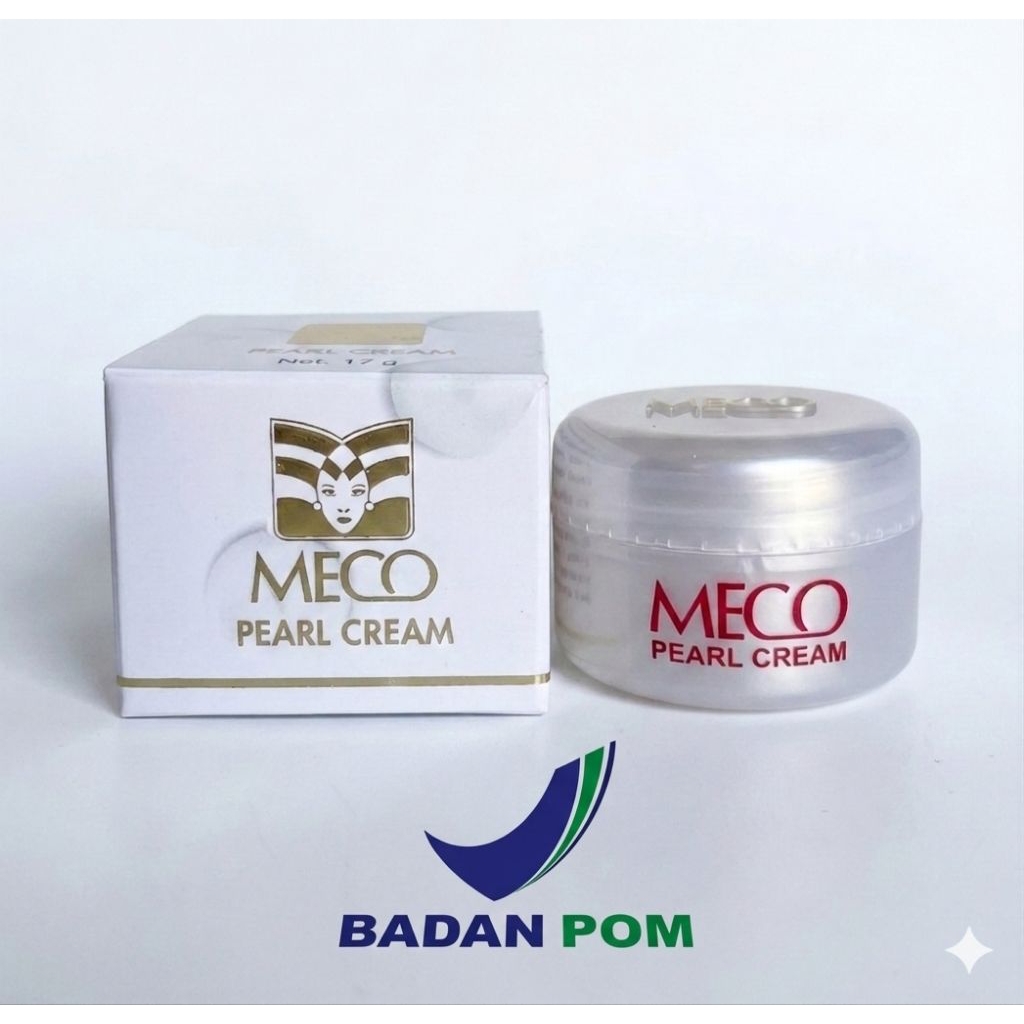 Meco Pearl Cream 12gr - Krim Pemutih Wajah & Penghilang Noda Hitam (BPOM) - ORIGINAL-