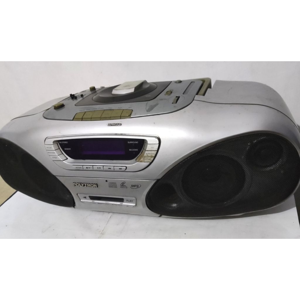 Radio Tape Kaset pita POLYTRON compo speaker amplifier aux in