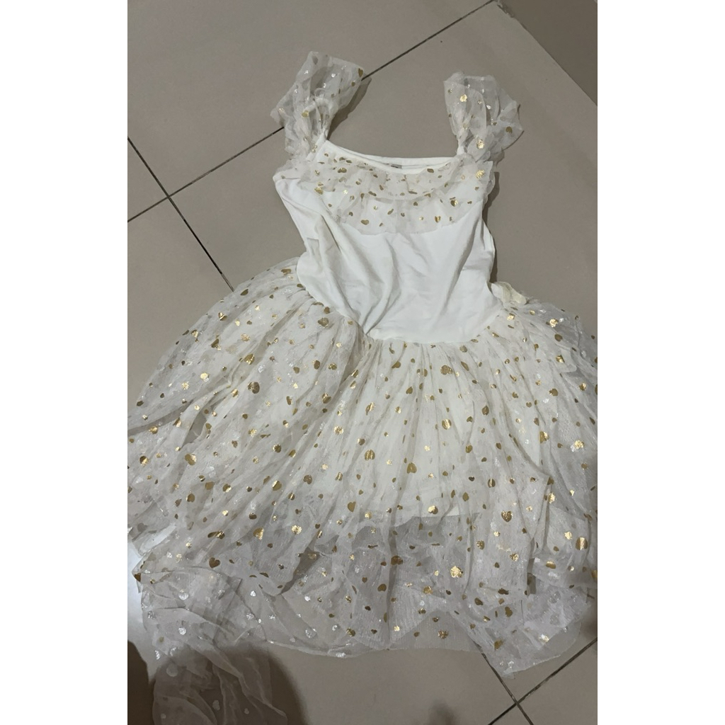preloved dress pesta anak putih