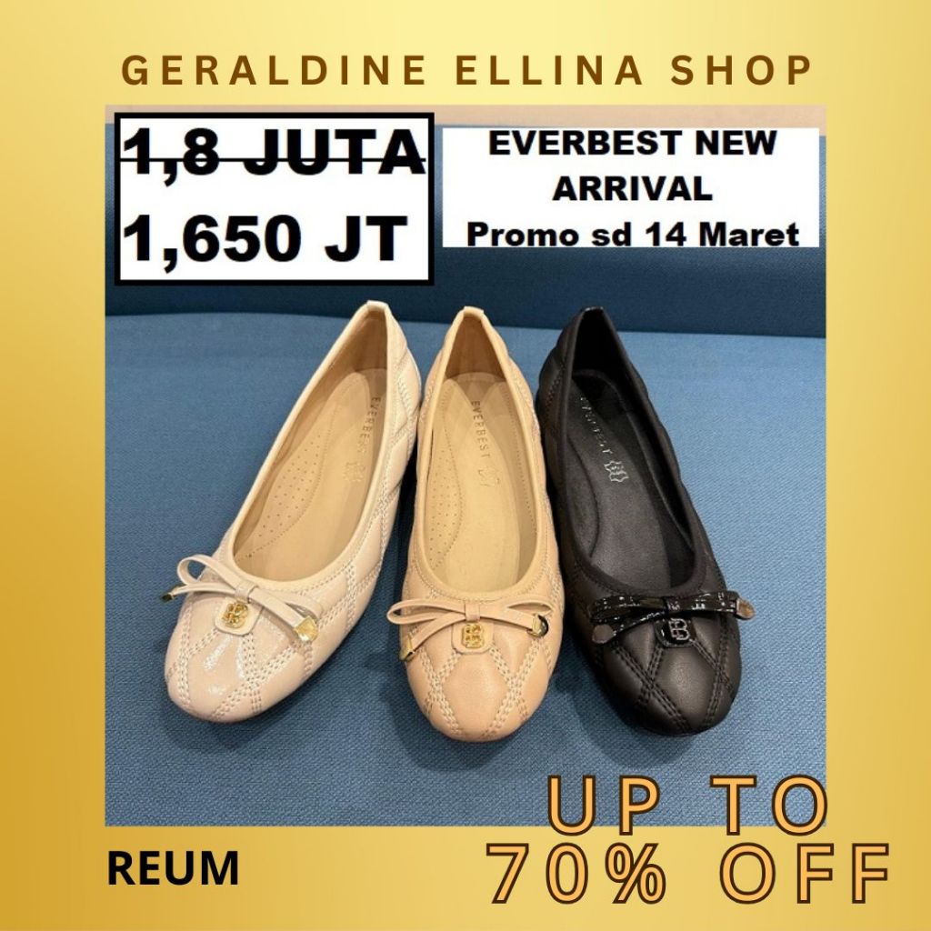 Sepatu flat Everbest wanita sale ORIGINAL 100% seri REUM