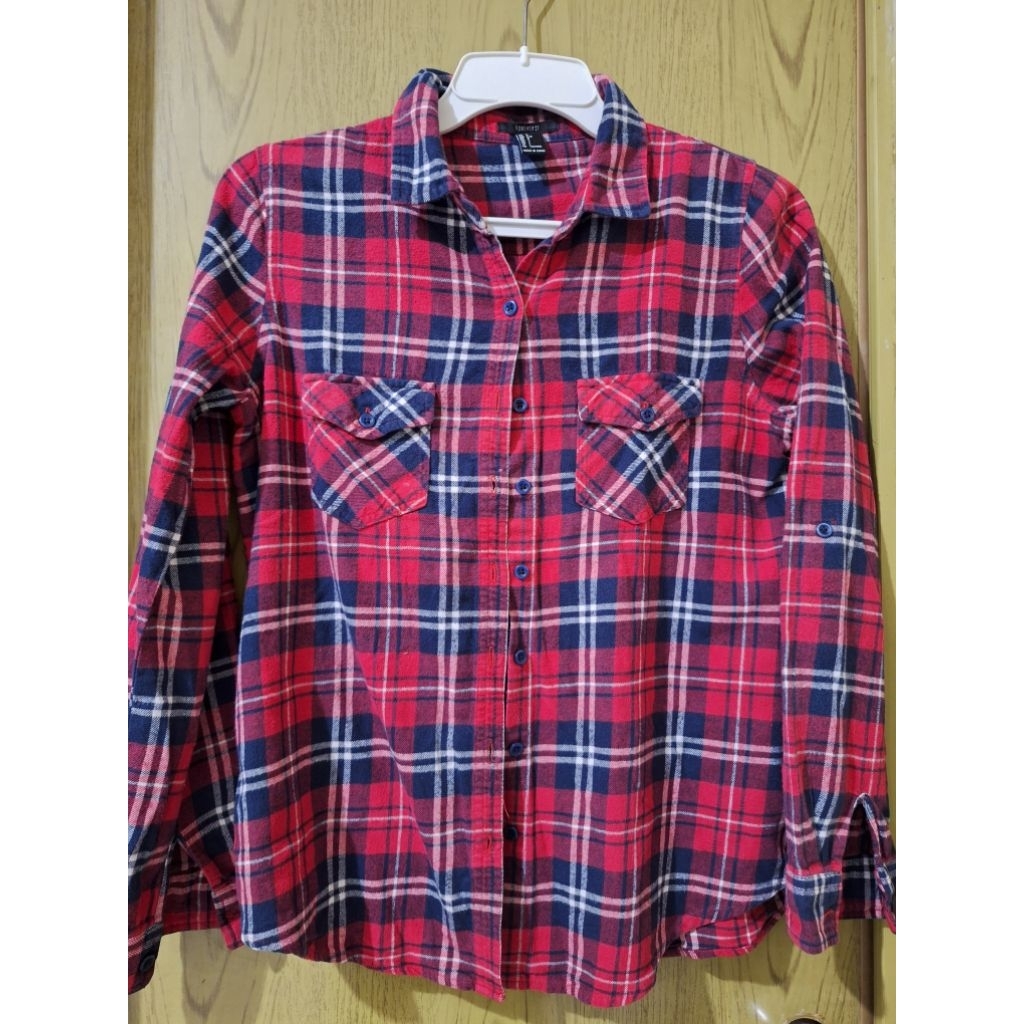 PL BLOUSE FLANEL KEMEJA WANITA BRANDED UNIQLO , FOREVER 21 , DLL