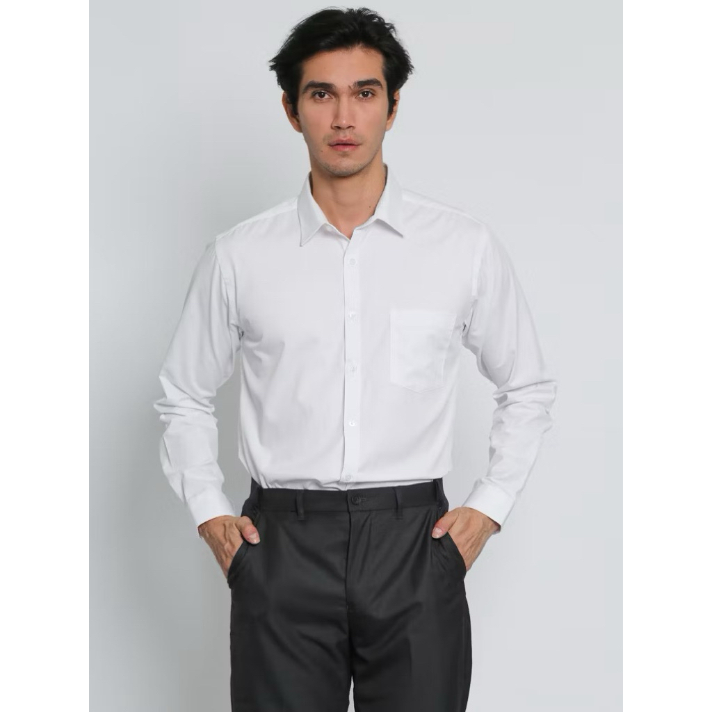Valino Slim feet Shirt Kemeja Putih