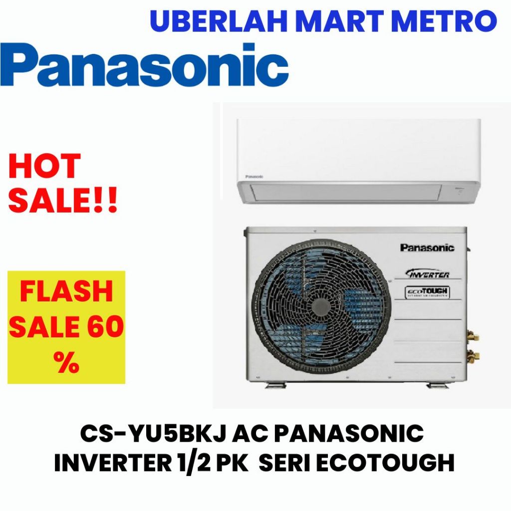 PANASONIC AC 1/2 PK INVERTER CS-YU5BKJ