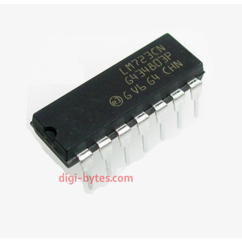 LM723CN Adjustable Precision Voltage Regulator IC – 150mA 14-Pin DIP
