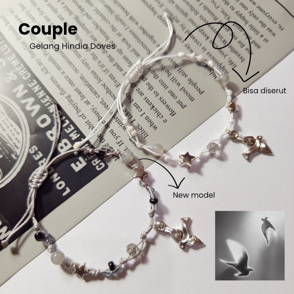 COUPLE Gelang Hindia Doves | Gelang Hindia | Gelang Hindia Serut