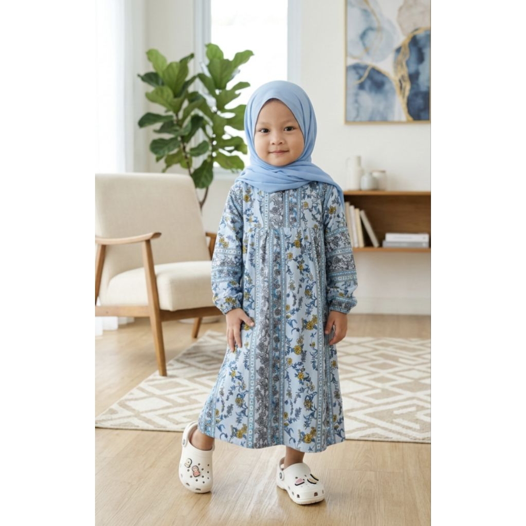 new tunik anak rayon premium 2-3tahun | gamis anak rayon premium 1-2tahun | tunik anak rayon motif e