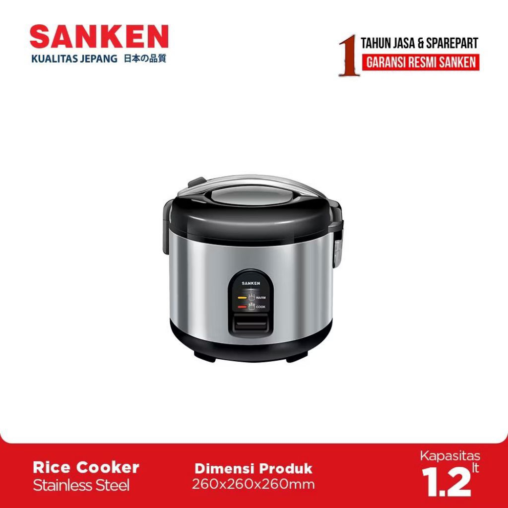 Magic Com Sanken Stainless SJ150 / Rice Cooker Sanken SJ 150 1.2liter