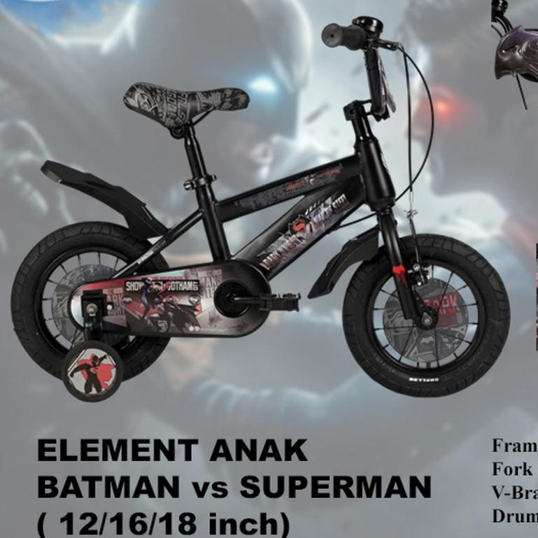 Sepeda Anak Laki Laki Bmx 18 Inch Element Batman VS Superman BY ELEMENT TERBARU