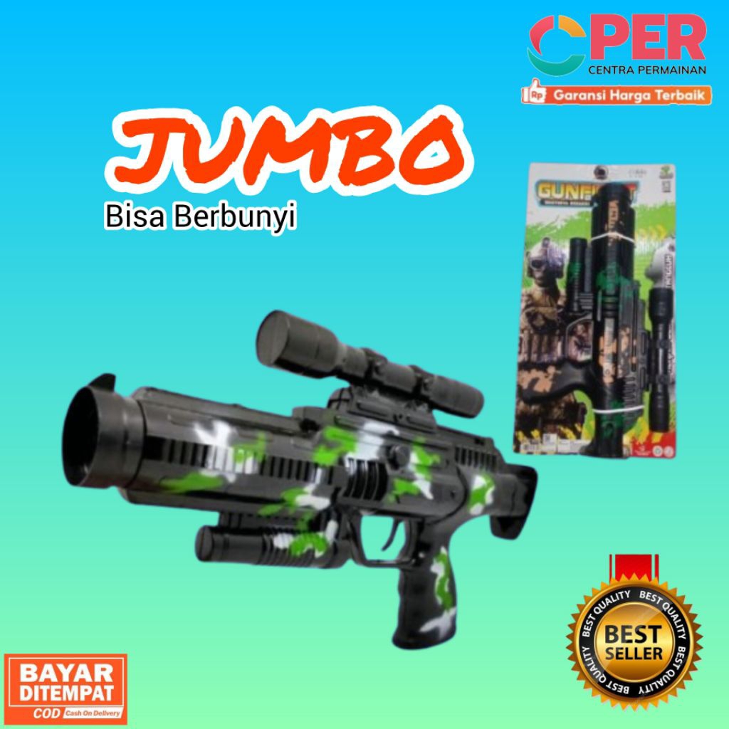 [BISA COD] Mainan Pistol Tentara Berbunyi Tektek Mainan Anak