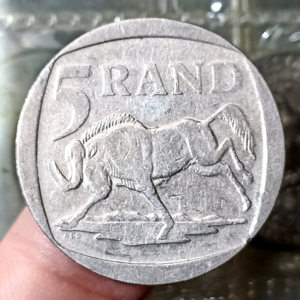 Koin Kuno 5 Rand Ininggizimu Afrika
